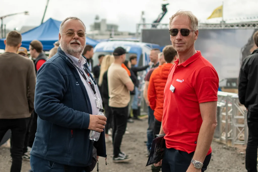 Ulf Dolfei och Maurice Van Kesteren från VTN på Svenska Maskinmässan 2022