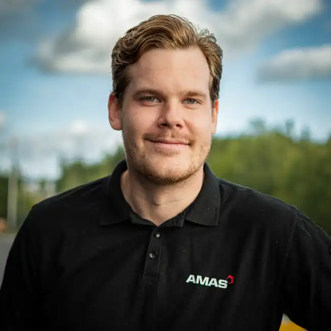 Porträtt på Vilgot Mäntynen, AMAS Svenska AB.