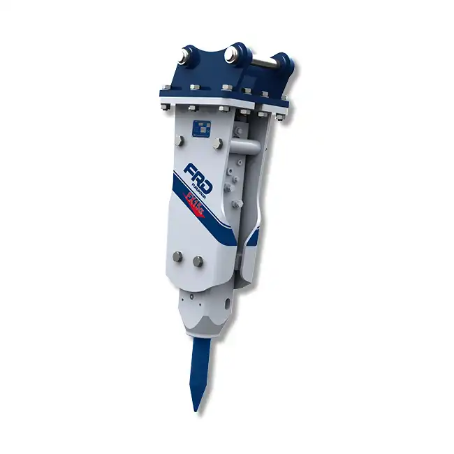Hydraulhammare Furukawa FX15 för minigrävare 0,5 till 1,5 ton, med robust design och hög effekt för effektiv grävning.