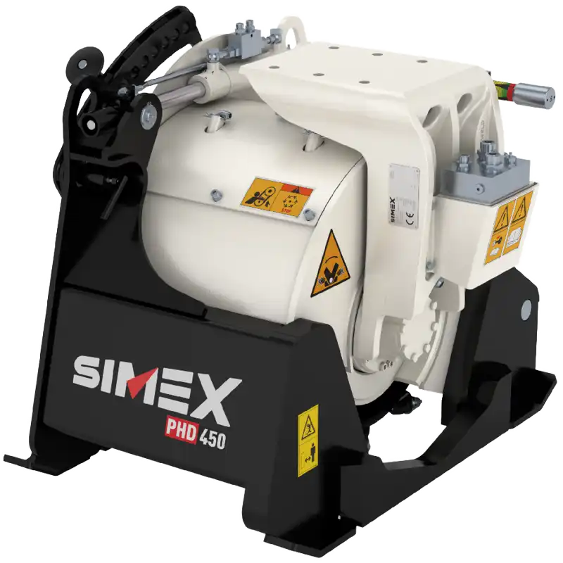 Produktbild på PHD450 asfaltsfräs. PHD-serien tillverkad av Simex och som säljs av AMAS Svenska AB i Sverige.