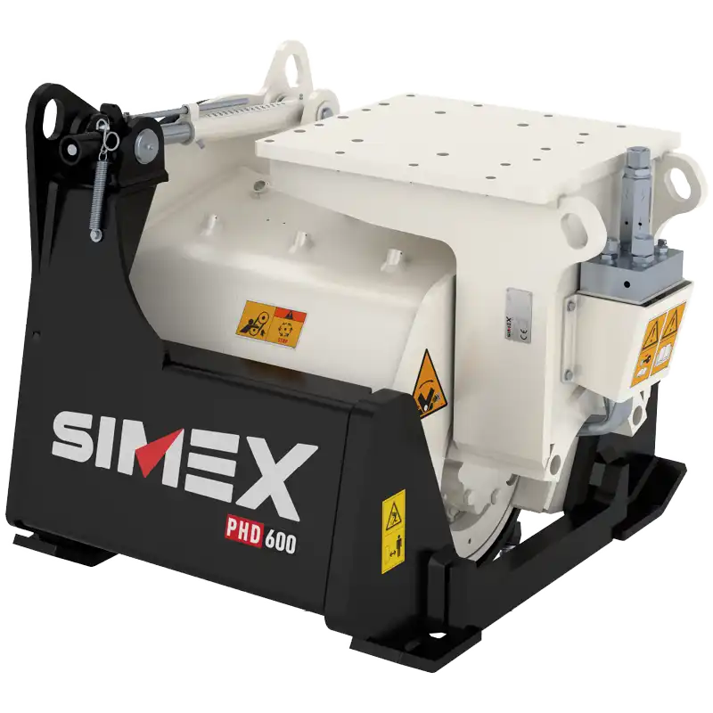 Produktbild på PHD600 asfaltsfräs. PHD-serien tillverkad av Simex och som säljs av AMAS Svenska AB i Sverige.