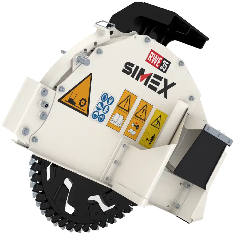 Produktbild på RWE35 hjulsåg. RWE-serien tillverkad av Simex och som säljs av AMAS Svenska AB i Sverige.