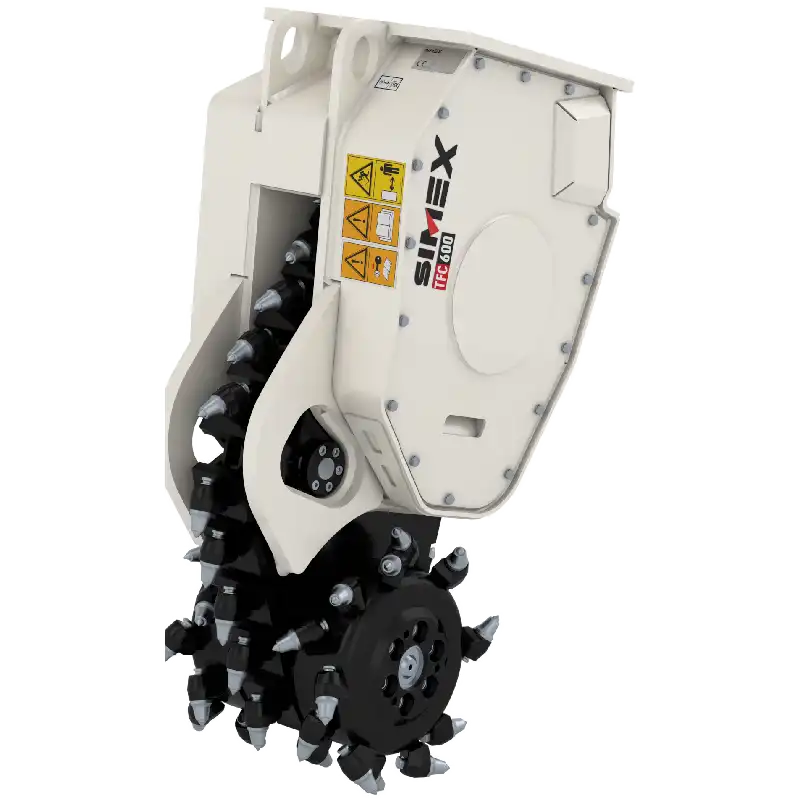 Produktbild på TFC600 rotationsfräs. TFC-serien tillverkad av Simex och som säljs av AMAS Svenska AB i Sverige.