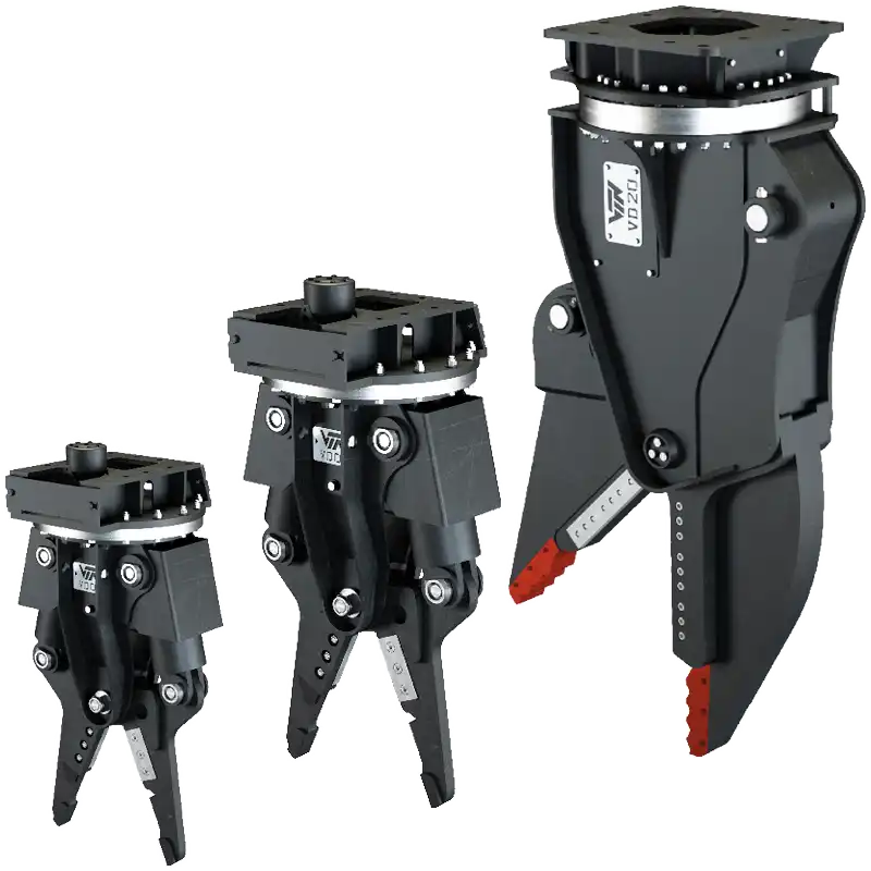 Produktbild på fordonsdemonterare. VD-serien tillverkad av VTN och som säljs av AMAS Svenska AB i Sverige.