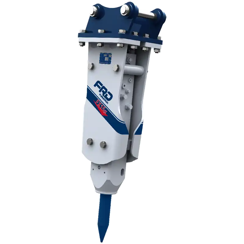 Produktbild på hydraulhammare FX15. FX-serien tillverkad av Furukawa och som säljs av AMAS Svenska AB i Sverige.
