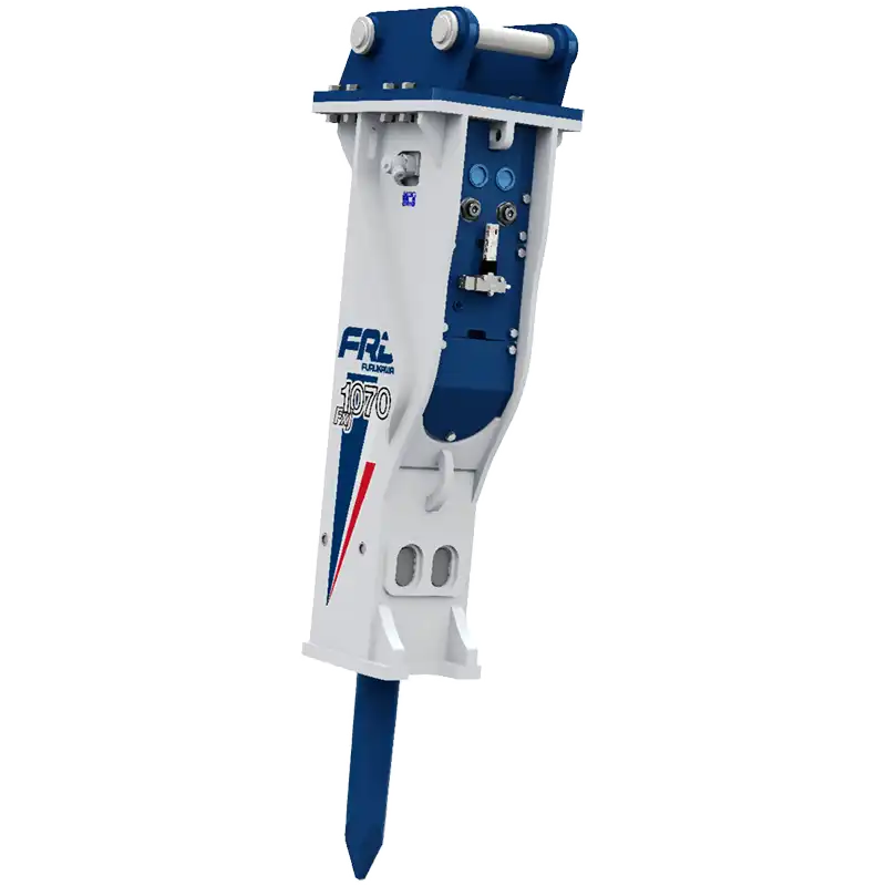 Produktbild på hydraulhammare FXJ1070. FXJ-serien tillverkad av Furukawa och som säljs av AMAS Svenska AB i Sverige.