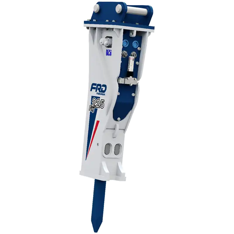 Produktbild på hydraulhammare FXJ225. FXJ-serien tillverkad av Furukawa och som säljs av AMAS Svenska AB i Sverige.