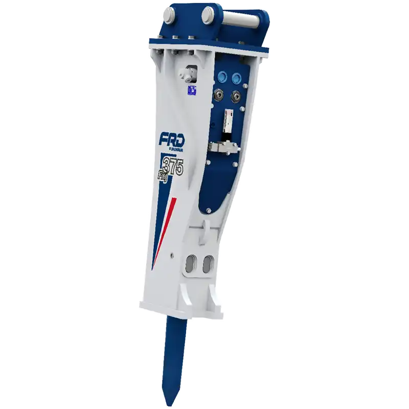 Produktbild på hydraulhammare FXJ375. FXJ-serien tillverkad av Furukawa och som säljs av AMAS Svenska AB i Sverige.