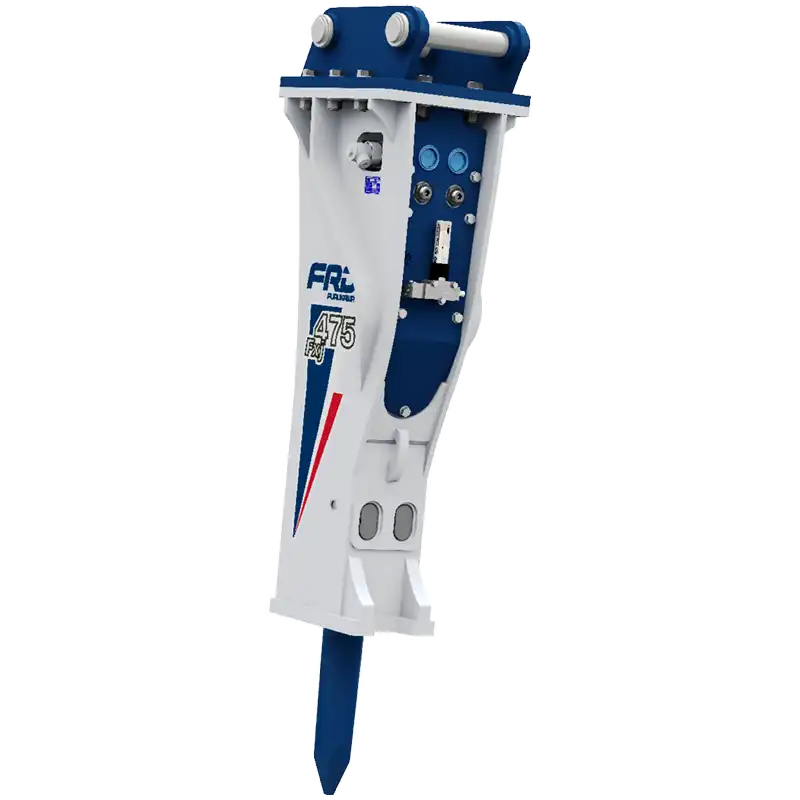 Produktbild på hydraulhammare FXJ475. FXJ-serien tillverkad av Furukawa och som säljs av AMAS Svenska AB i Sverige.