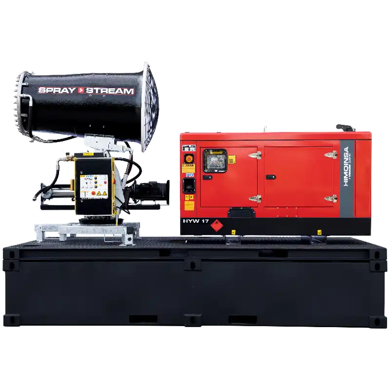 Produktbild på Dammkanon Släde Modulär. Tillverkad av Spraystream och som säljs av AMAS Svenska AB i Sverige.