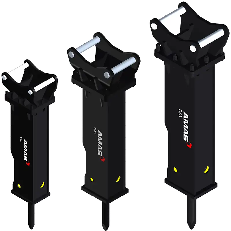 Produktbild på hydraulhammare som säljs med S30 fästen.