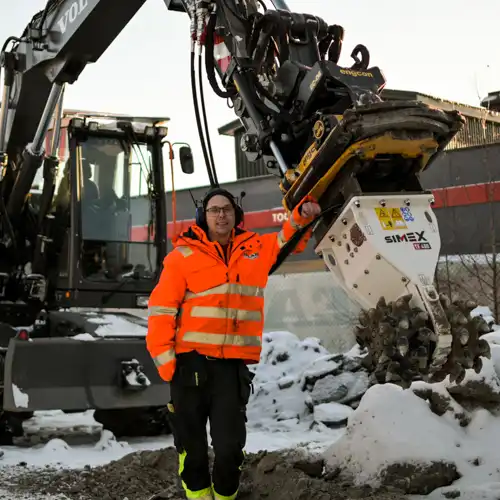 Edeby Entreprenad AB med Simex rotationsfräs