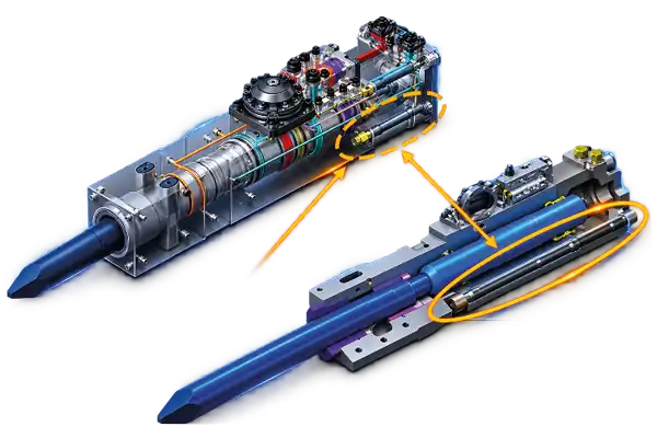 Furukawa FHB hydraulhammare med monoblockkonstruktion utan genomgående bultar