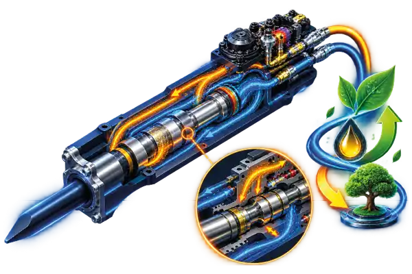 Furukawa FHB hydraulhammare med optimerade hydraulflöden för hög prestanda och lägre belastning
